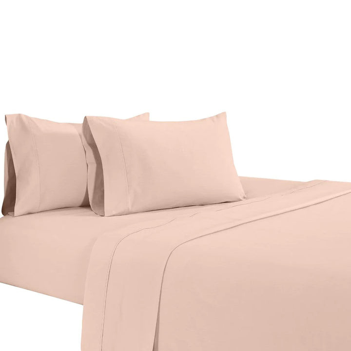 Rose Pink soft cotton bed sheet set