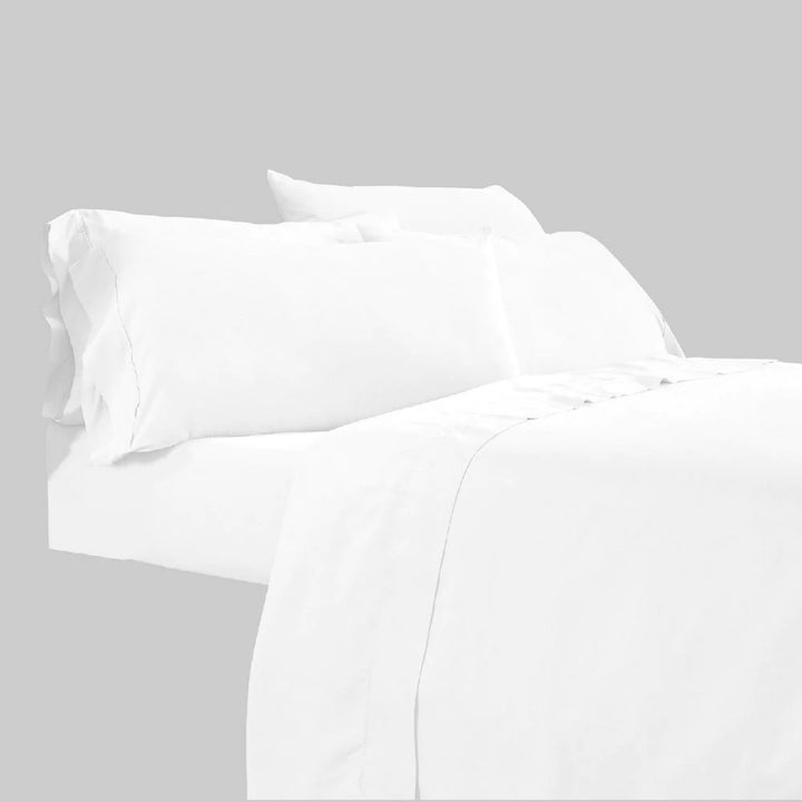 White color microfabric sheet set