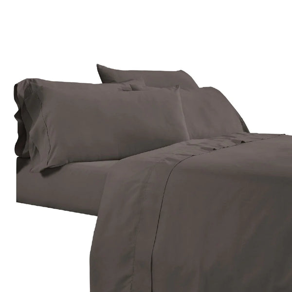 Drak Brown Microfiber fabric bed sheet set