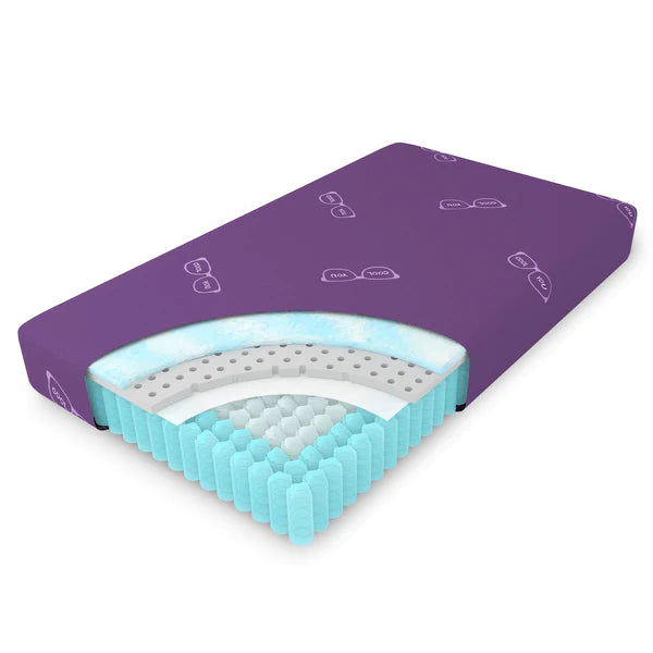 Gel Memory Foam Hybrid Mattress purple color layer