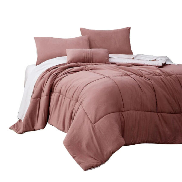 Serene Sophistication: 8 Piece Sheet & Comforter Set - Image 3