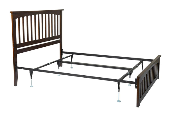 Queen/King hook on bed frame with headboard and footerboard