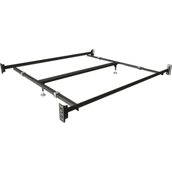 steel california bed rails bed support center with 2 glides